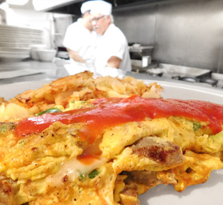 George's South Of The Border Omelette - Mexican style